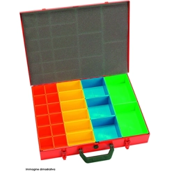 vendita online Valigetta metallica 23 vaschette Porta Minuteria Hm Muller